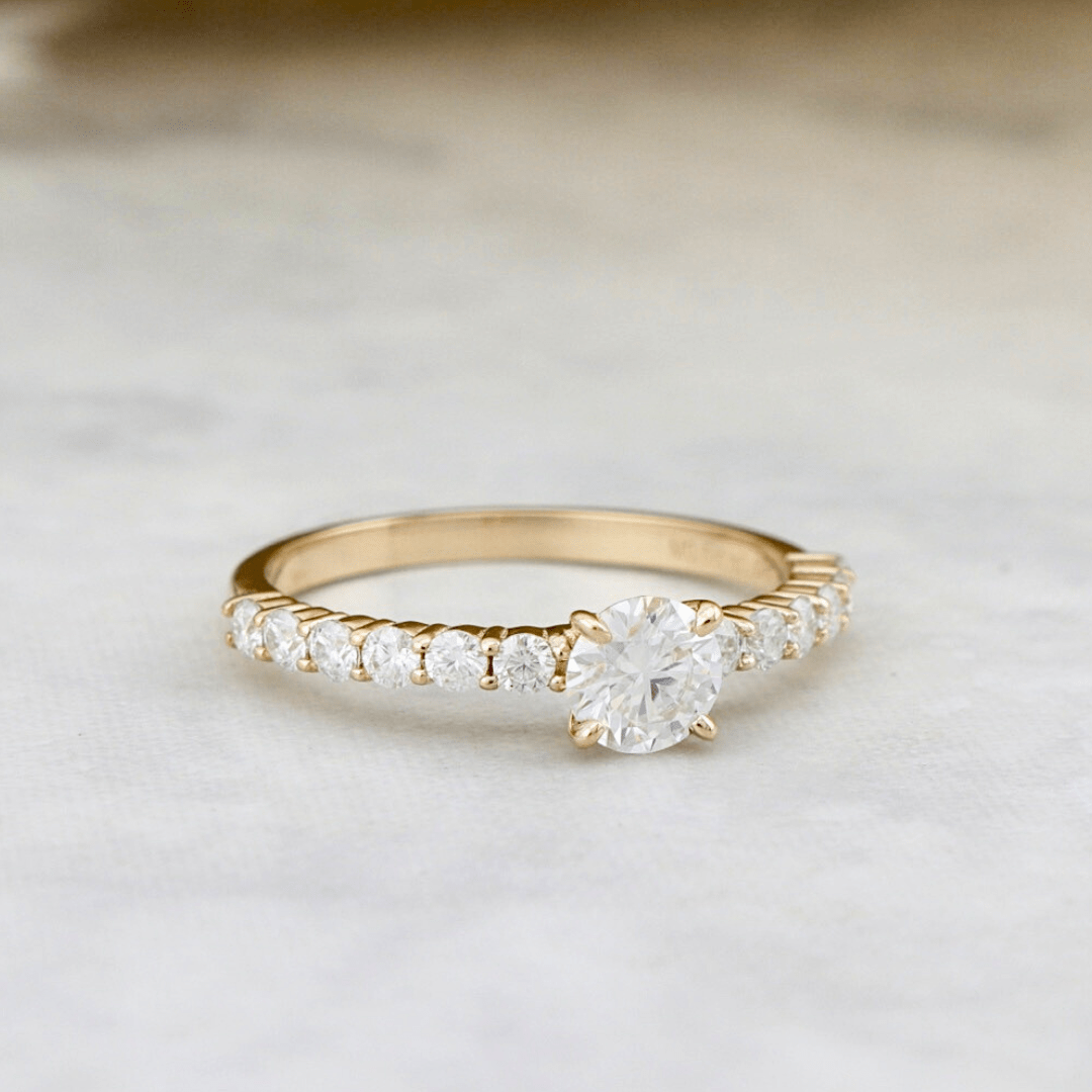 Mathieu Blanchard Bagues Bague Éclat en or 10K et moissanites 0.5 ct + 0.42 ctw