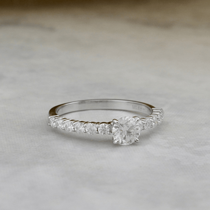 Mathieu Blanchard Bagues Bague Éclat en or 10K et moissanites 0.5 ct + 0.42 ctw