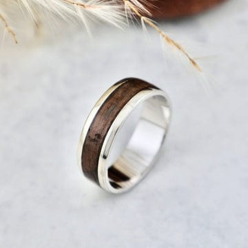 Mathieu Blanchard Bagues Bague en bois et argent sterling ou or 14K - 18K personnalisée