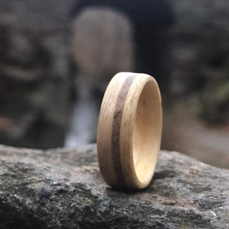 Atelier du bon bouleau Bagues Bague en bois personnalisée