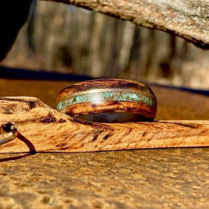 Atelier du bon bouleau Bagues Bague en bois personnalisée