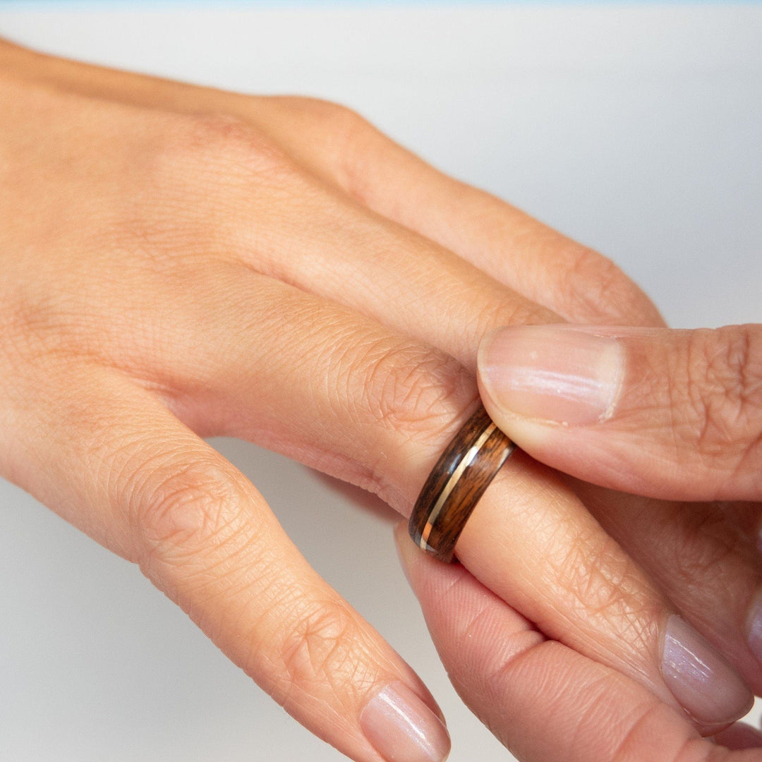 Atelier du bon bouleau Bagues Bague en bois personnalisée