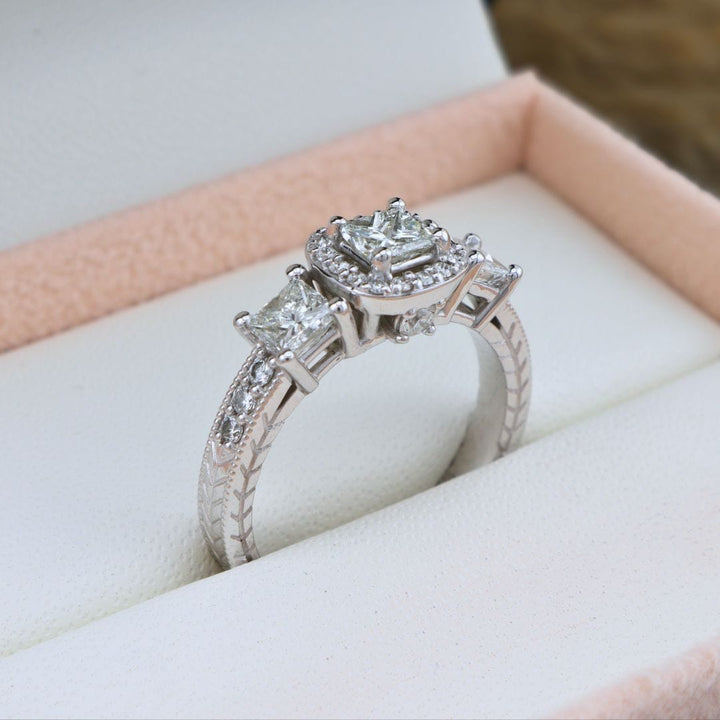 Bague ensemble d&