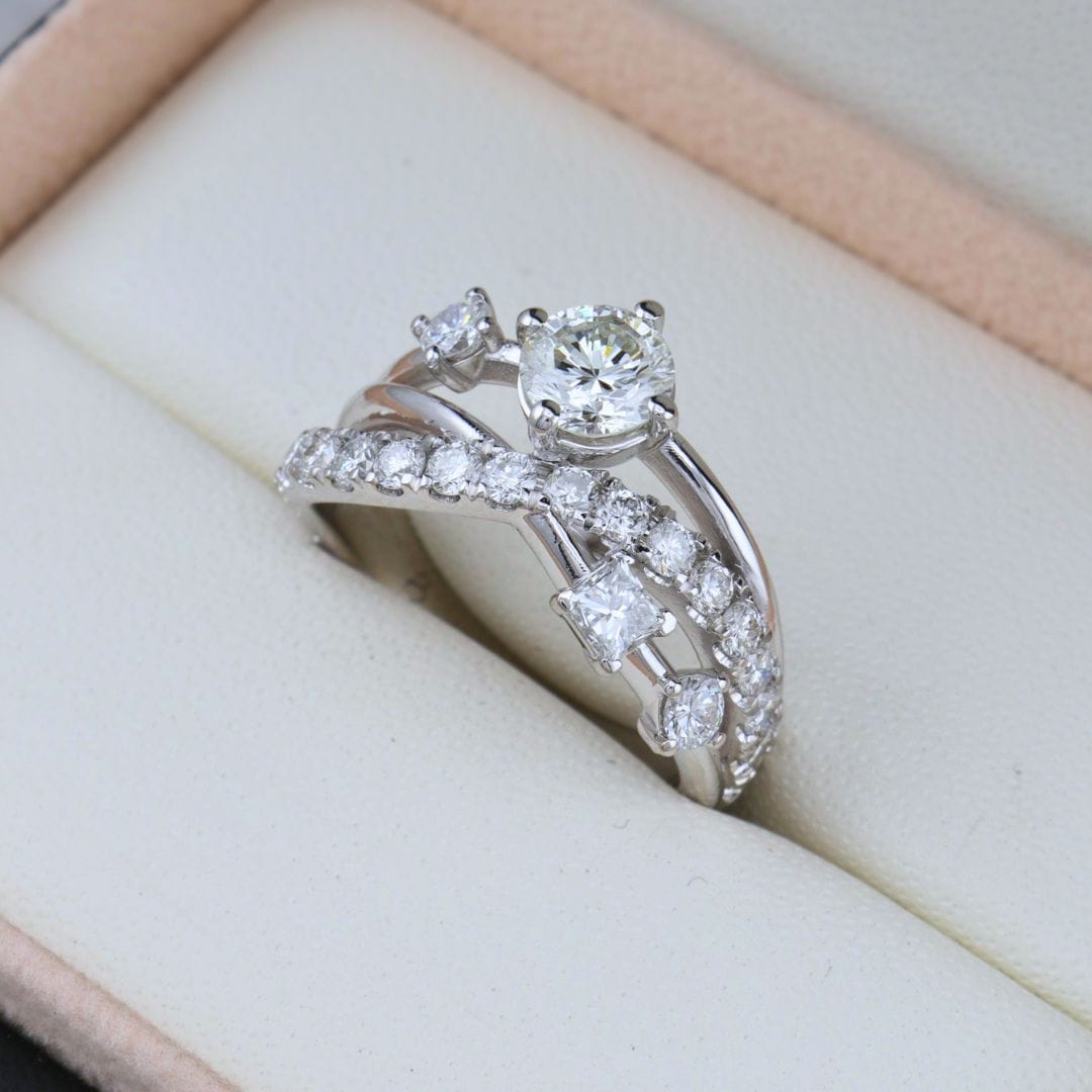 Mathieu Blanchard Bagues Bague Entrelacé - Diamants