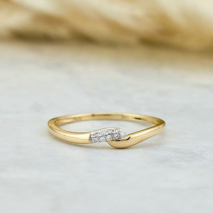 Bague et diamants - Bagues Bague minimaliste en or 10K et diamants | Mathieu Blanchard Mathieu Blanchard Joaillerie