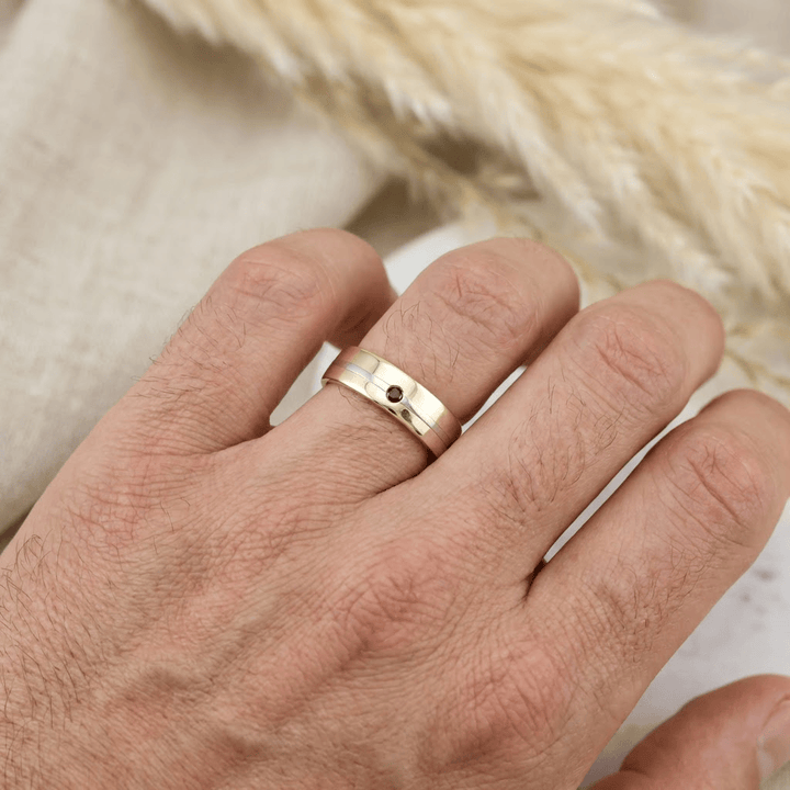 Mathieu Blanchard Bagues Bague Horizon en or 14K - 18K et saphir