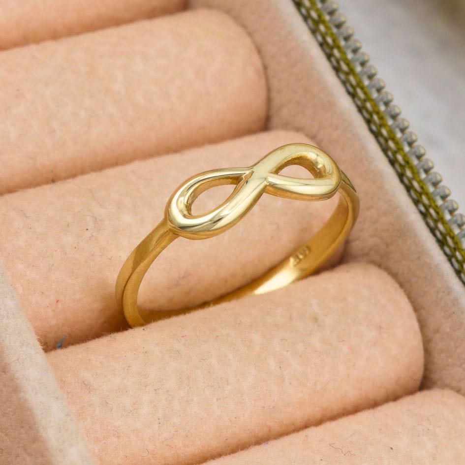 Bague Infini en or jaune 10K - Bagues Bague Infini en or jaune 10K | Minimaliste | Mathieu Blanchard Mathieu Blanchard Joaillerie
