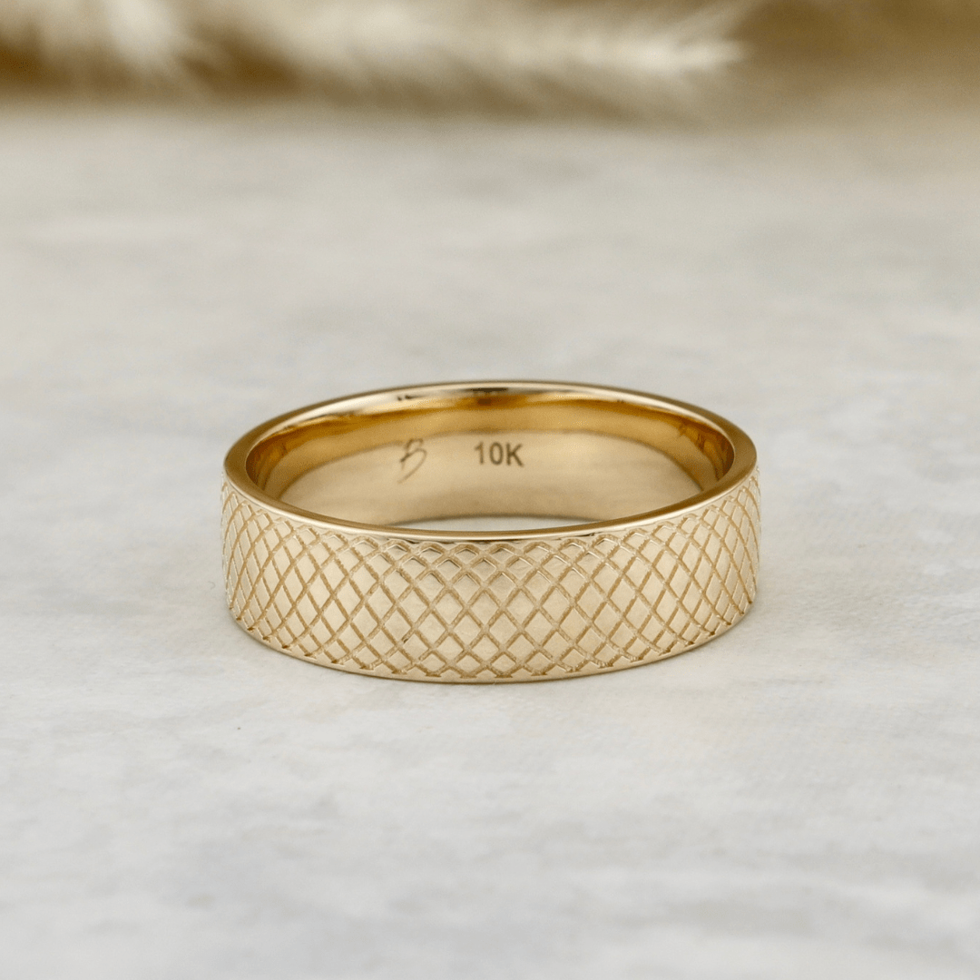 Mathieu Blanchard Bagues Grandeur 8 / Doré / Or 10K Bague jonc Boreas en or 10K