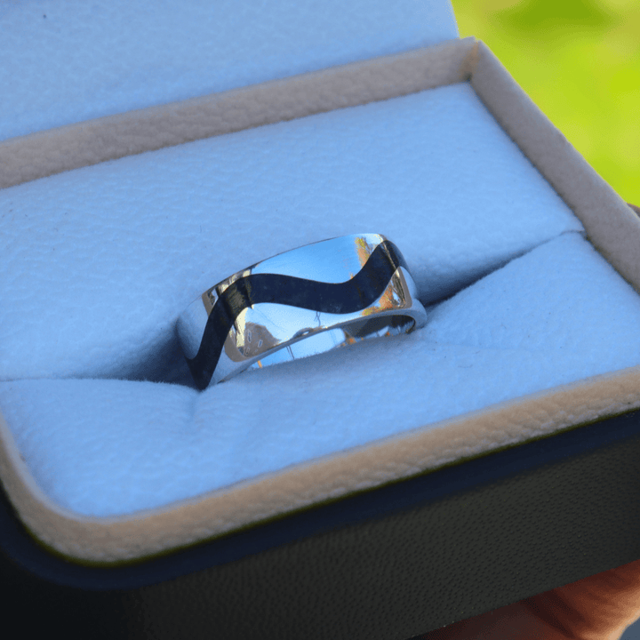 Bague jonc Vague Mathieu Blanchard Jonc Vague en Lapis Lazuli | Mathieu Blanchard Mathieu Blanchard Joaillerie