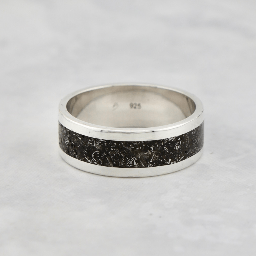 Mathieu Blanchard Bagues Bague Météorite et argent sterling ou or 14K - 18K