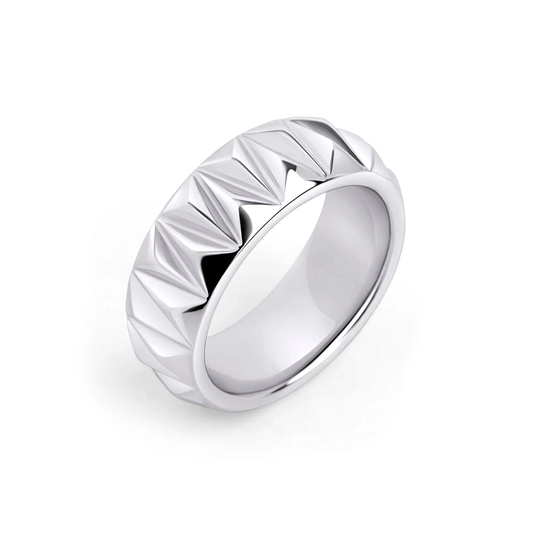 Mia bijoux Bagues Grandeur 6 / Argent Bague Naomi en acier