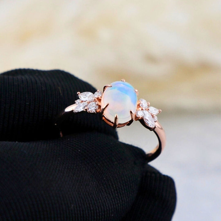 Bague Opale Mathieu Blanchard Bague sur mesure avec péridots et diamants | Mathieu Blanchard Mathieu Blanchard Joaillerie