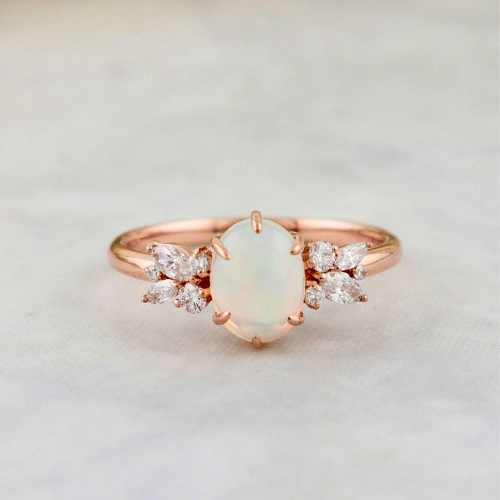Bague Opale Mathieu Blanchard Bague sur mesure avec péridots et diamants | Mathieu Blanchard Mathieu Blanchard Joaillerie
