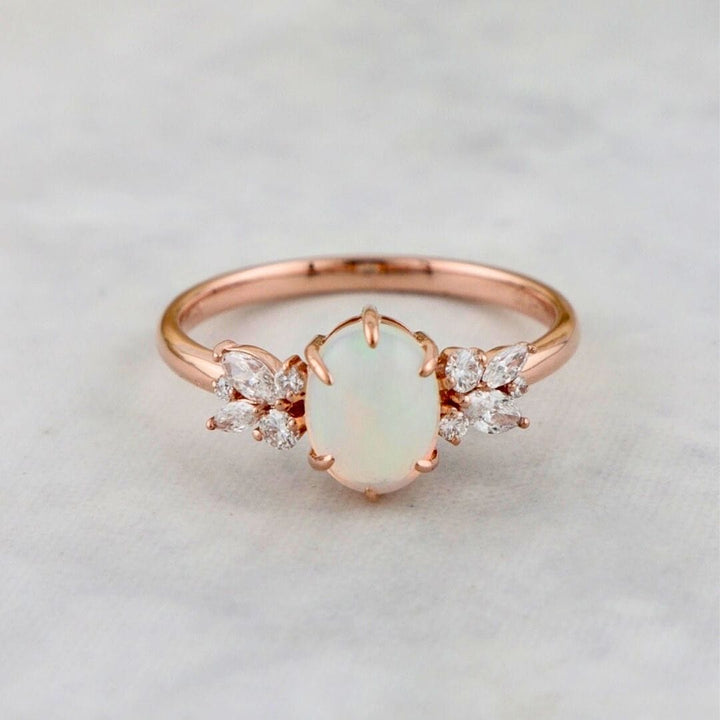 Bague Opale Mathieu Blanchard Bague sur mesure avec péridots et diamants | Mathieu Blanchard Mathieu Blanchard Joaillerie