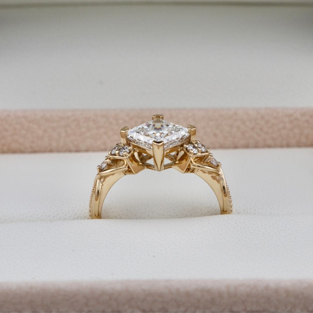 Bague Princesse Mathieu Blanchard Bague de Fiançailles en diamants 2ct princesse | Mathieu Blanchard Mathieu Blanchard Joaillerie