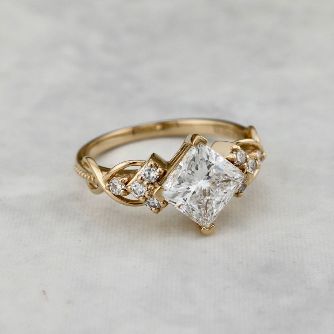 Bague Princesse Mathieu Blanchard Bague de Fiançailles en diamants 2ct princesse | Mathieu Blanchard Mathieu Blanchard Joaillerie