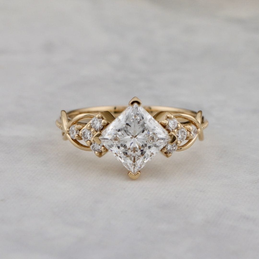 Bague Princesse Mathieu Blanchard Bague de Fiançailles en diamants 2ct princesse | Mathieu Blanchard Mathieu Blanchard Joaillerie