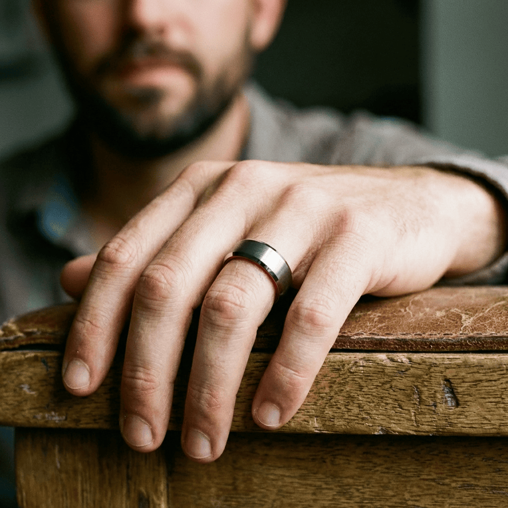 Roadtripmadewood Bagues Bague Rouge Électrique en tungstène