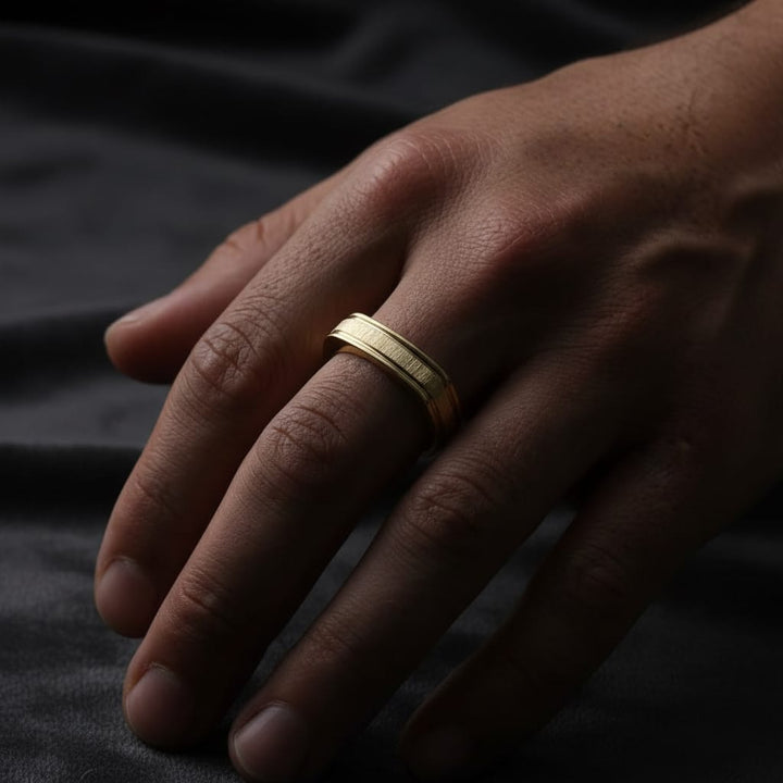 Mathieu Blanchard Bagues Bague Signet texturé