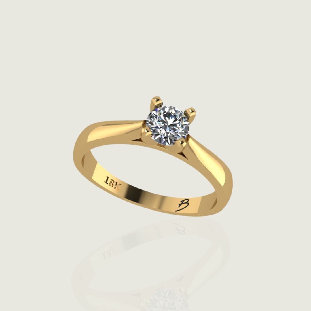 Bague solitaire Classique et diamant 0,45 ct Mathieu Blanchard Bagues Bague Solitaire en or 14K -18K et diamant 0,5ct | Mathieu Blanchard Mathieu Blanchard Joaillerie
