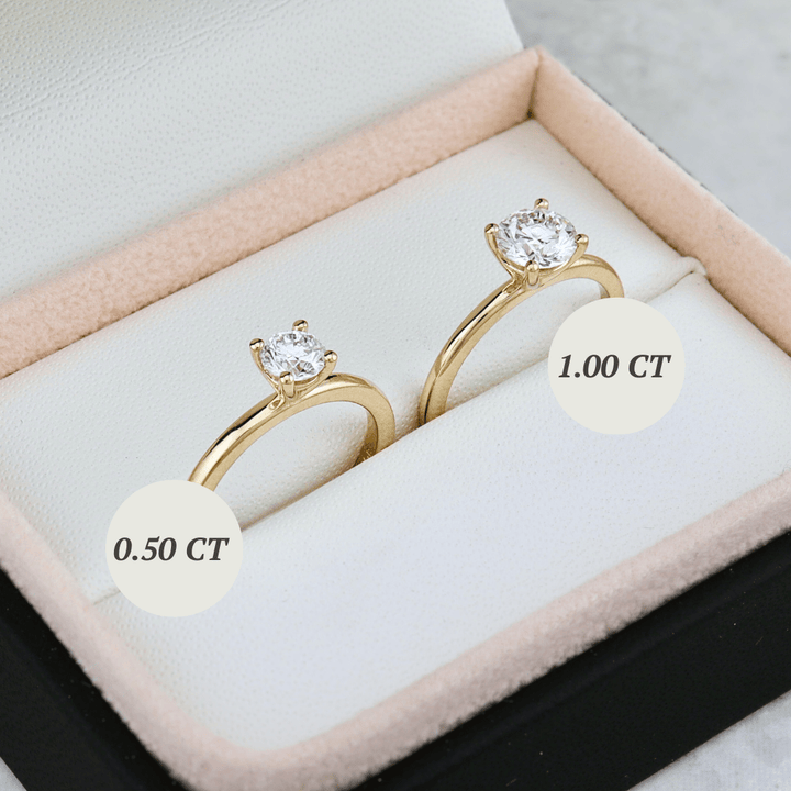 Bague solitaire Classique et diamant 0,5 1 ct Mathieu Blanchard Bagues Solitaire en or 14K - 18K et diamant rond 0,5 ct - 1.00 ct | Mathieu Blanchard Mathieu Blanchard Joaillerie
