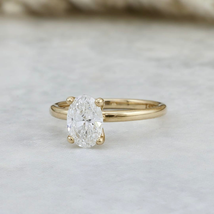 Mathieu Blanchard Bagues Bague solitaire Diamant Oval 0,5 ct - 1 ct