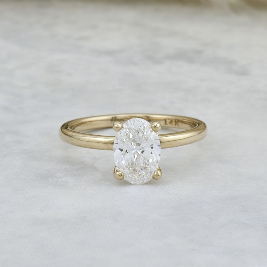 Bague solitaire Diamant Ovale 0,5 ct 1 ct Mathieu Blanchard Bagues Bague Solitaire en or 14K - 18K et diamant oval 0,5ct | Mathieu Blanchard Mathieu Blanchard Joaillerie