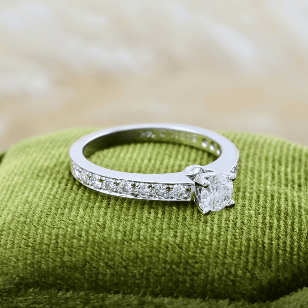 Mathieu Blanchard Bagues Bague solitaire diamants 0.74 ctw