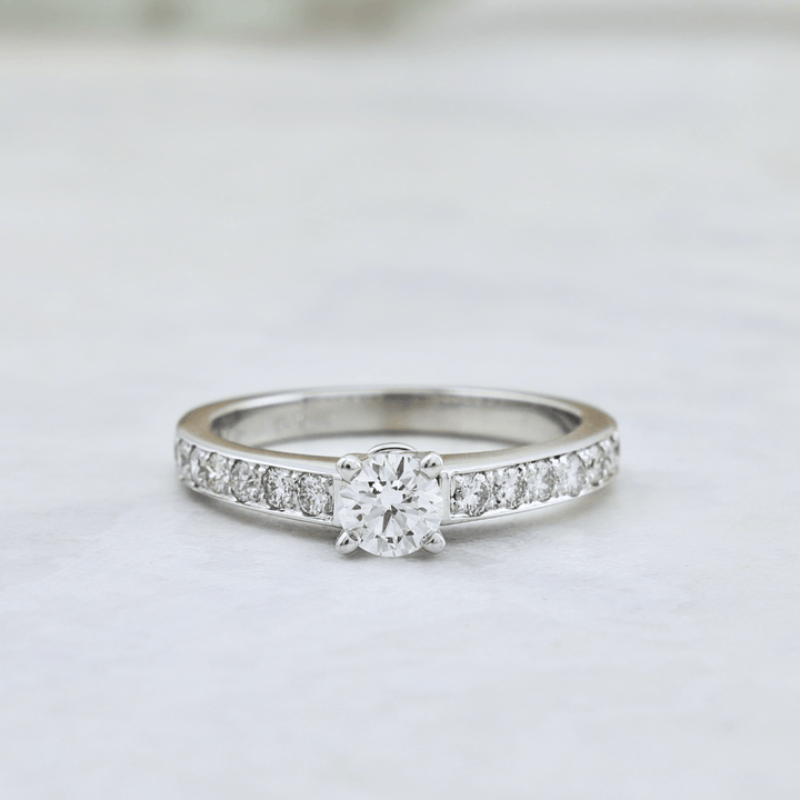 Mathieu Blanchard Bagues Bague solitaire diamants 0.74 ctw