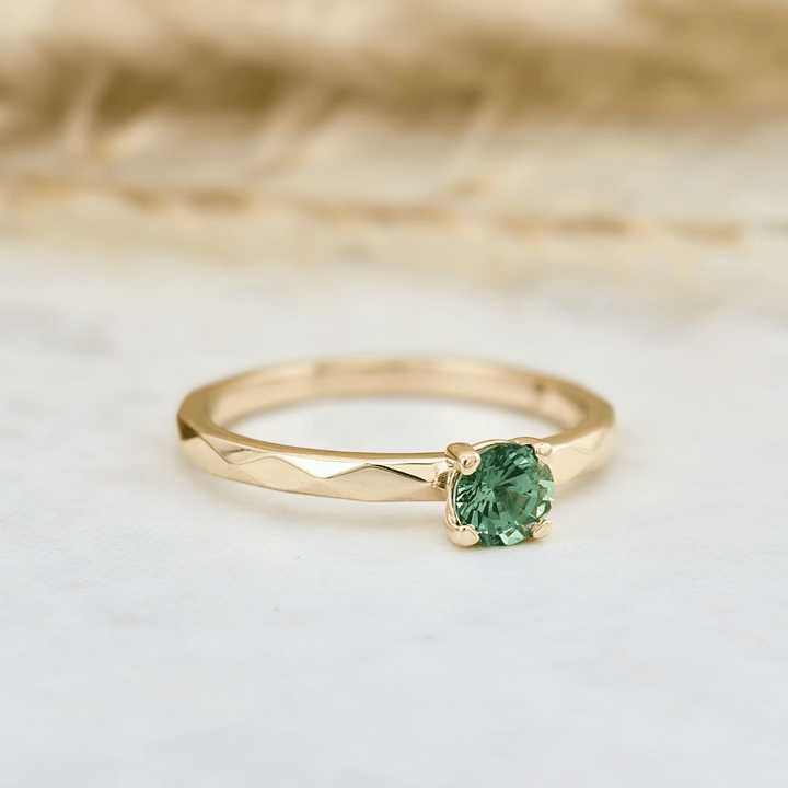 Mathieu Blanchard Bagues Bague solitaire Facette Saphir Bleu - Vert
