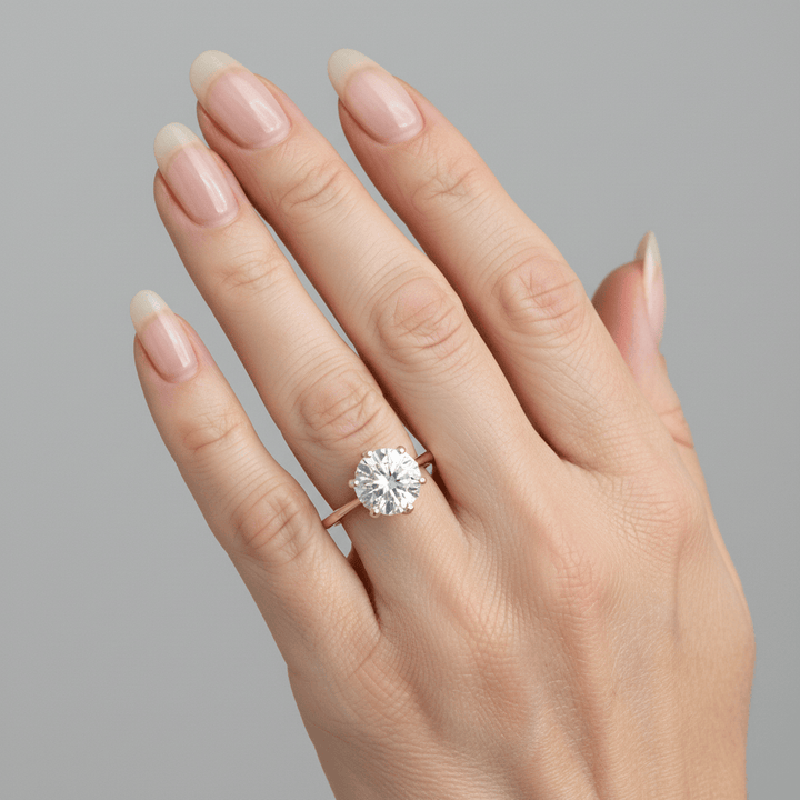 Mathieu Blanchard Bagues Bague Solitaire Lotus Diamant 2.5 ct