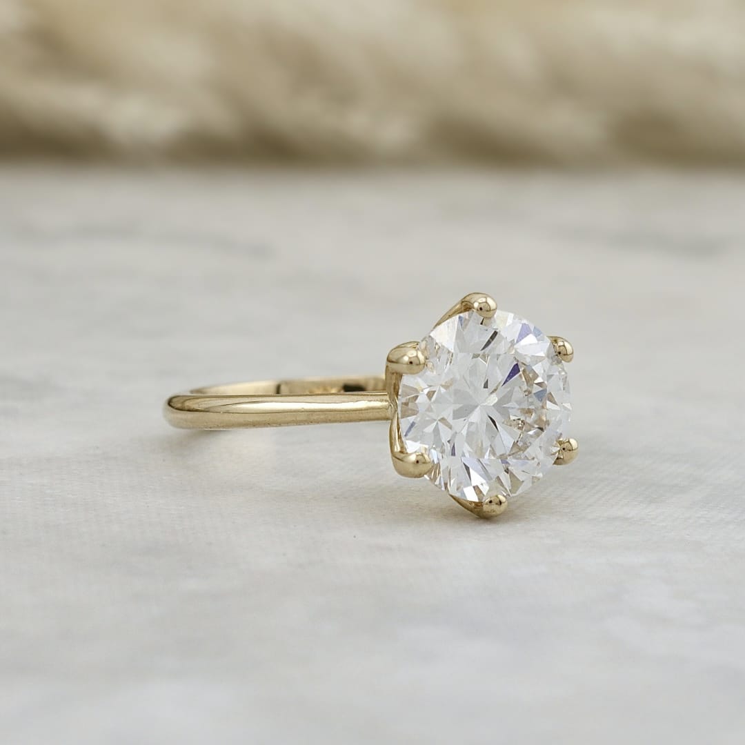 Bague Solitaire Lotus Diamant 2.5 ct Mathieu Blanchard Bagues Bague de fiançailles oval diamant de laboratoire | Mathieu Blanchard Mathieu Blanchard Joaillerie