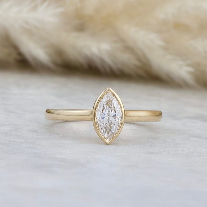 Mathieu Blanchard Bagues Bague solitaire Marquise diamants 0.50 ct