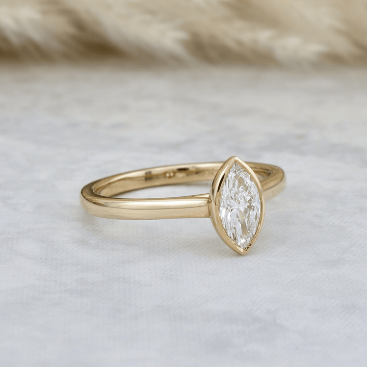 Mathieu Blanchard Bagues Bague solitaire Marquise diamants 0.50 ct