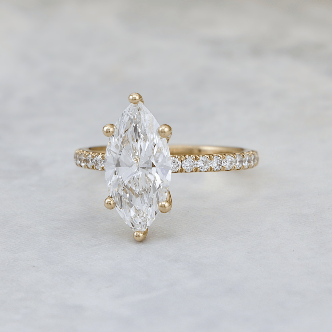 Mathieu Blanchard Bagues Bague solitaire Marquise diamants 2.25 ctw