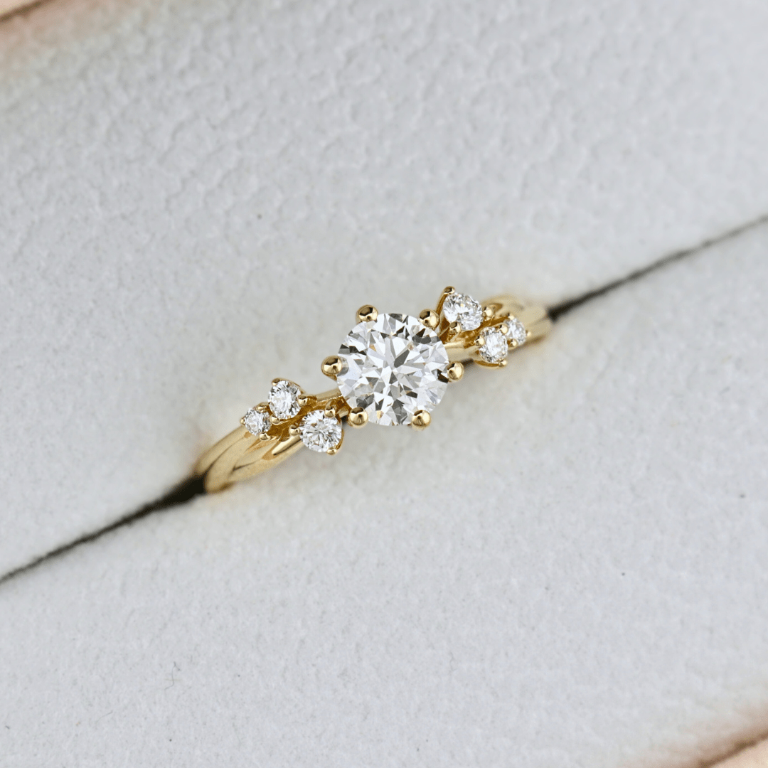 Bague solitaire Torsade et diamant 0,55 ct Mathieu Blanchard Bagues Bague de fiançailles Torsade en diamants | Mathieu Blanchard Mathieu Blanchard Joaillerie