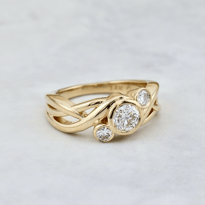 Bague Torsade Diamants Mathieu Blanchard Bagues Bague Torsade diamants naturel | Mathieu Blanchard Mathieu Blanchard Joaillerie