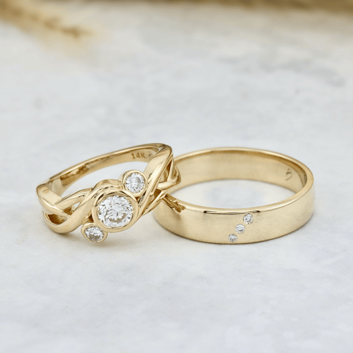 Bague Torsade Diamants Mathieu Blanchard Bagues Bague Torsade diamants naturel | Mathieu Blanchard Mathieu Blanchard Joaillerie
