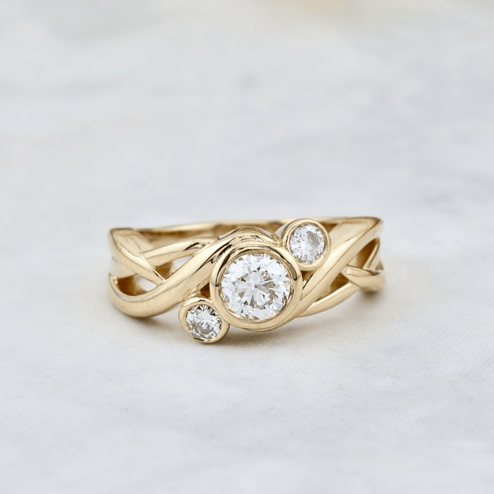 Bague Torsade Diamants Mathieu Blanchard Bagues Bague Torsade diamants naturel | Mathieu Blanchard Mathieu Blanchard Joaillerie