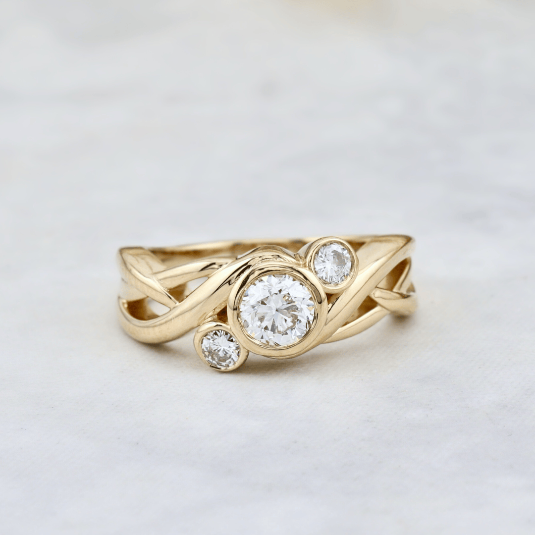 Bague Torsade Diamants Mathieu Blanchard Bagues Bague Torsade diamants naturel | Mathieu Blanchard Mathieu Blanchard Joaillerie