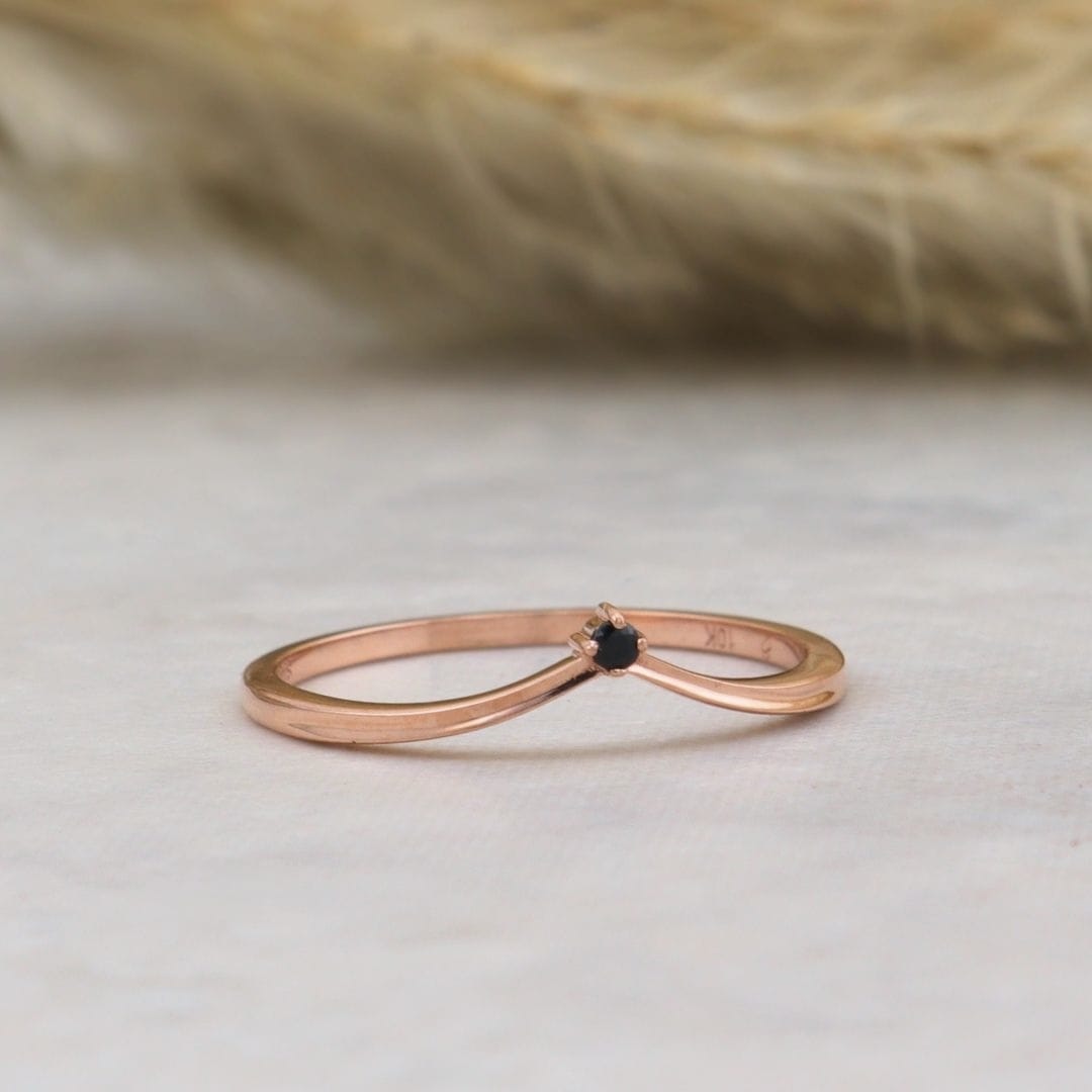 Mathieu Blanchard Bague V - Saphir noir