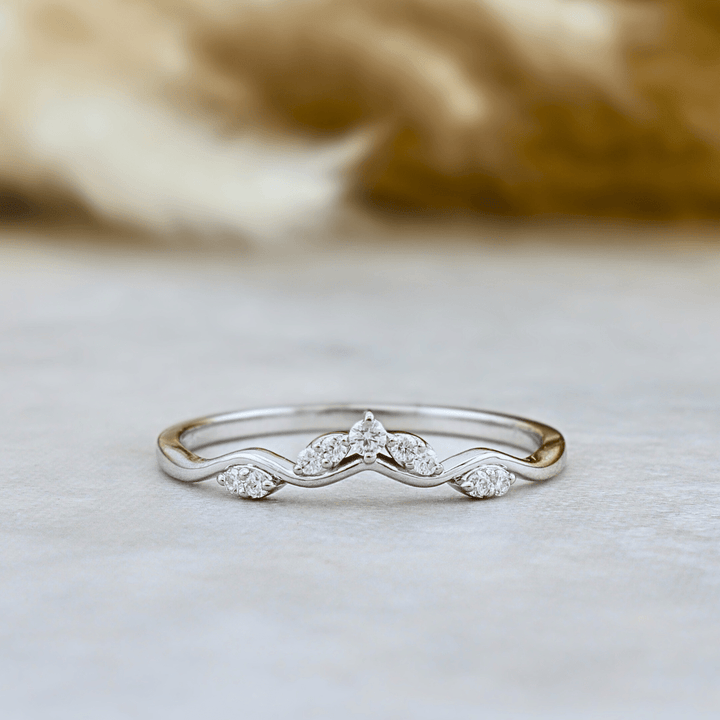 Bague Vague Moissanites Mathieu Blanchard Bague Vague en or 10K ou 925 et moissanites | Mathieu Blanchard Mathieu Blanchard Joaillerie