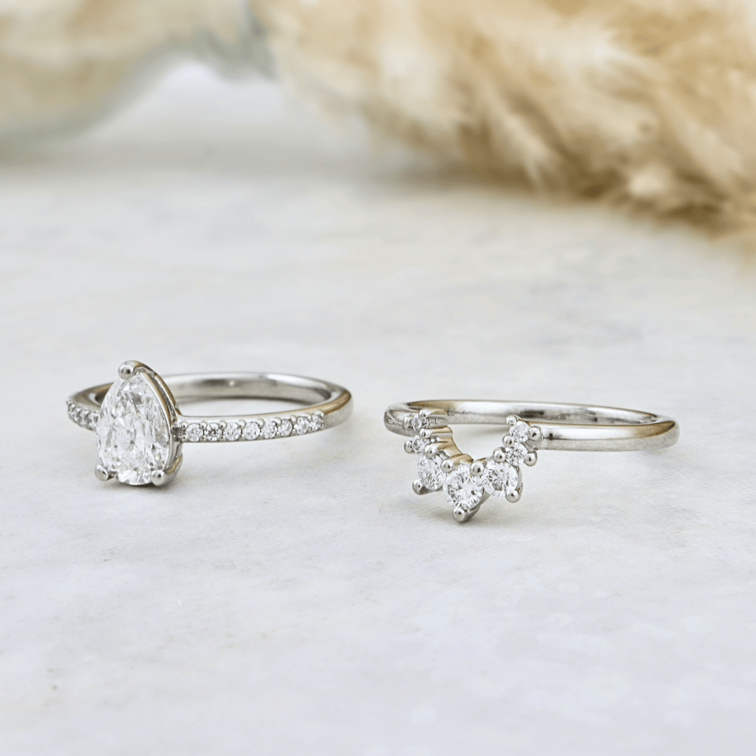 Mathieu Blanchard Bagues Bagues Ensemble d'alliances Apothéose en or 14K - 18K ou platine et diamants