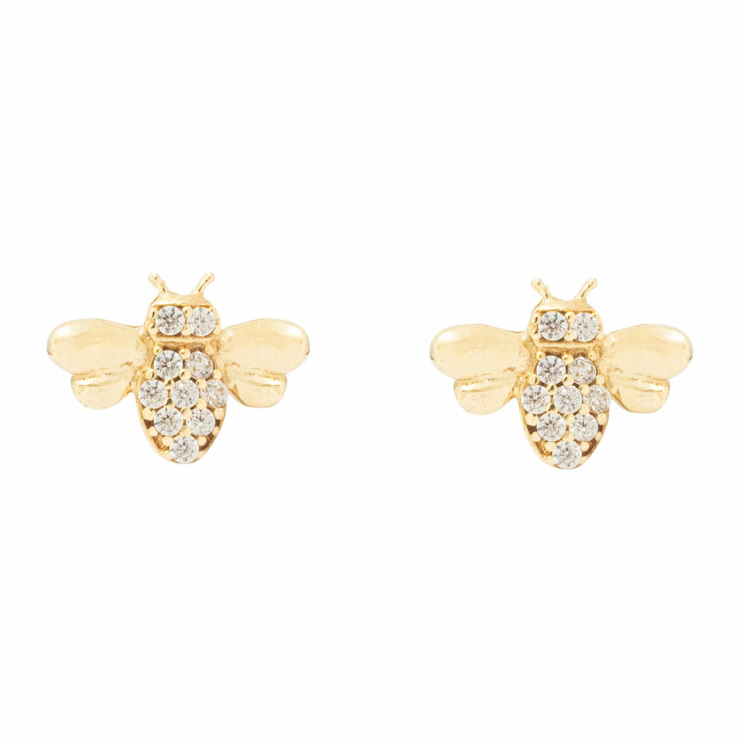 - Boucles d'oreilles Or 10K Boucles d'oreilles Abeilles en or 10K