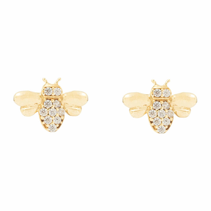 - Boucles d'oreilles Or 10K Boucles d'oreilles Abeilles en or 10K