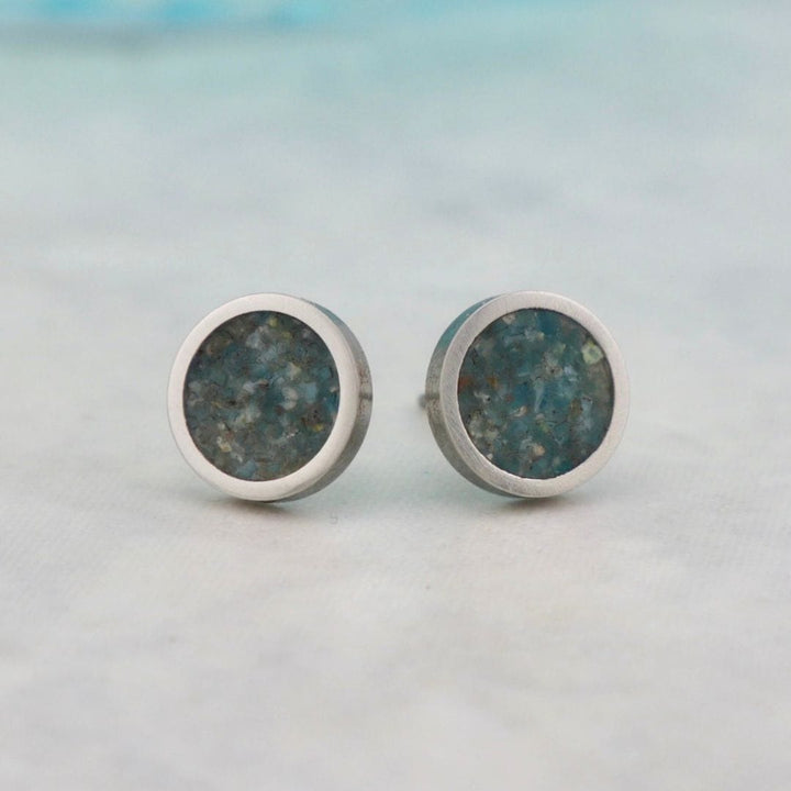 Boucles d’oreilles Apatite et en acier inoxydable Mathieu Blanchard Boucles d&
