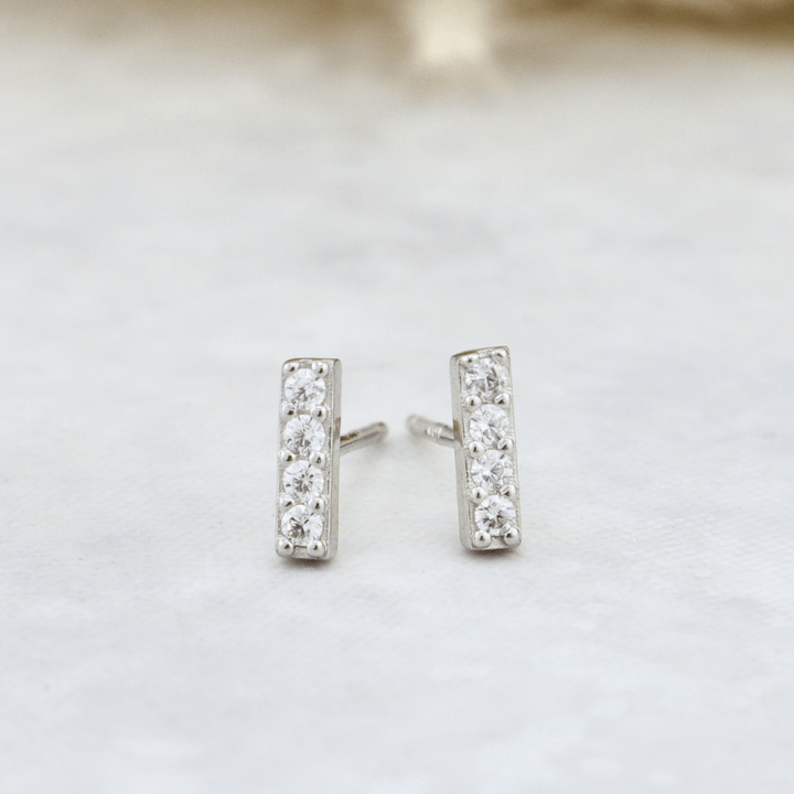 Mathieu Blanchard Boucles d'oreilles Boucles d'oreilles Barre en argent sterling