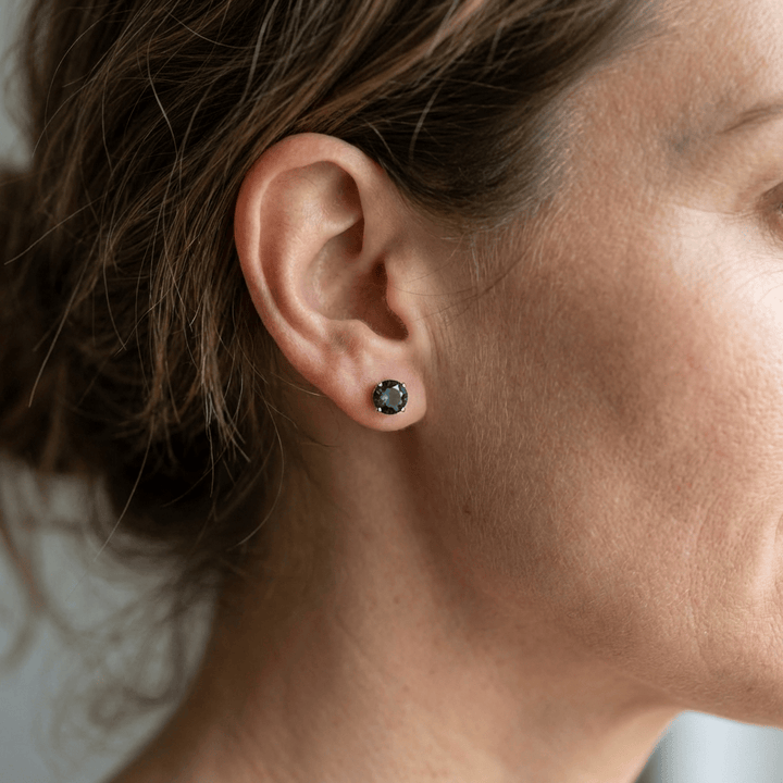 Boucles d’oreilles Classiques Topaze Bleu London Mathieu Blanchard Boucles d&