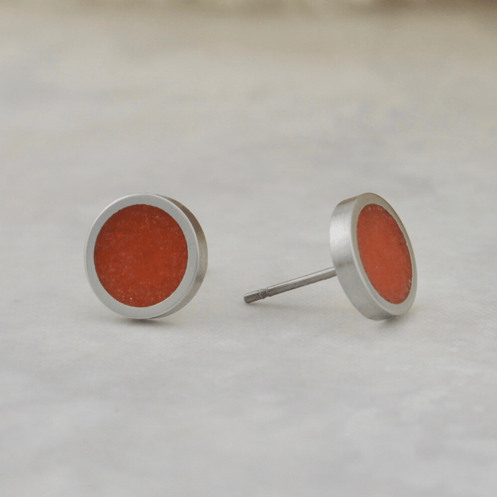 Mathieu Blanchard Boucles d'oreilles Boucles d’oreilles Corail et acier