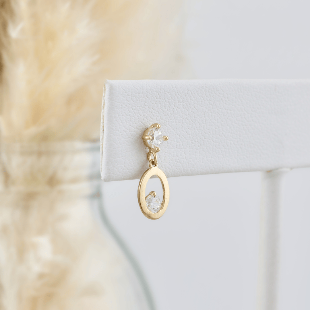 - Boucles d'oreilles Boucles d'oreilles en or jaune 10K